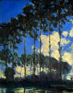  POP Oil Painting - Poplars on the Banks of the Epte Claude Monet
